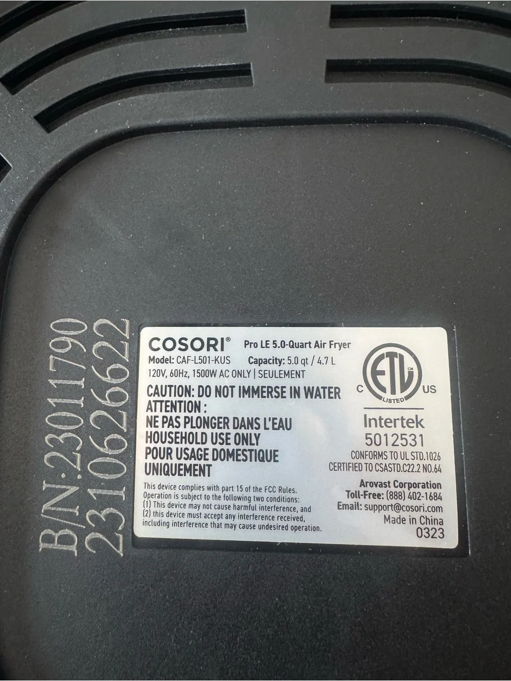 Cosori Air Fryer 5Qt